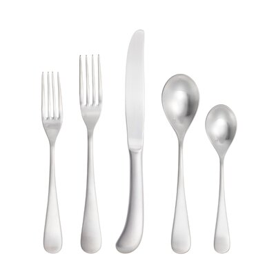 Mariposa 5 Piece 18/10 Stainless Steel Flatware Set -  Fortessa, 5PPS-115B-20PC