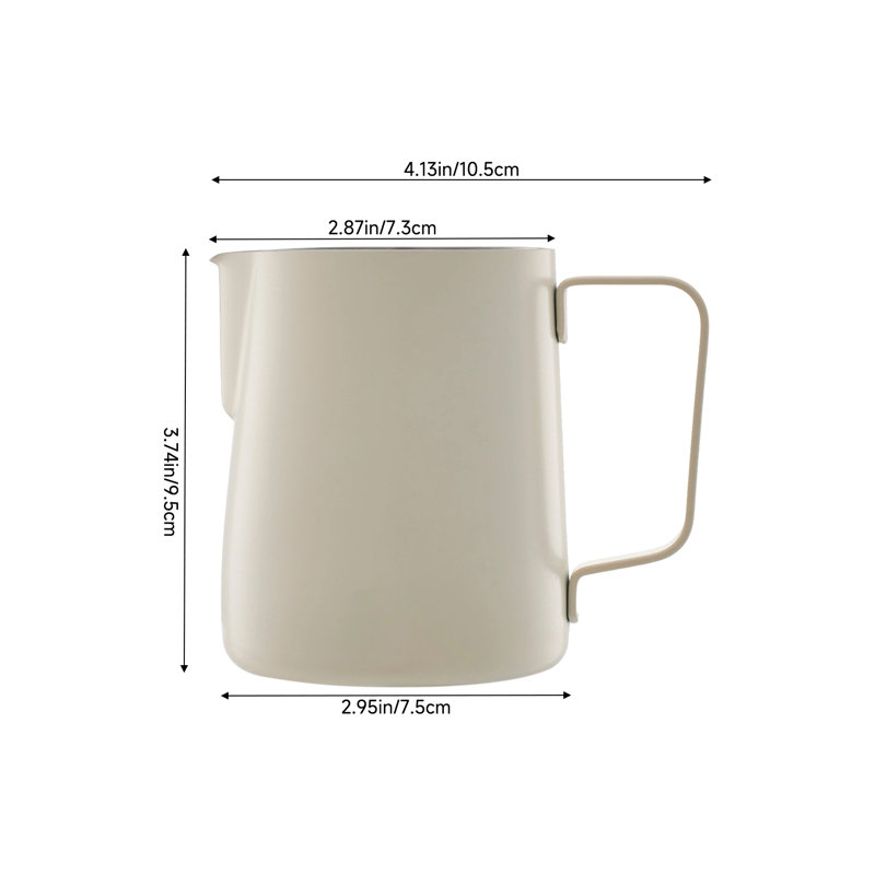 350ML Milk Frothing Jug, White