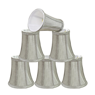 abat-jour cloche en fausse soie H 5 po (attache)