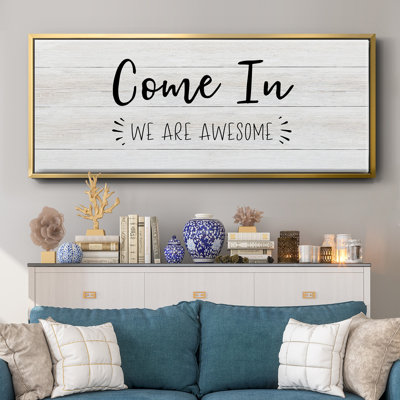 Come In- Framed Canvas