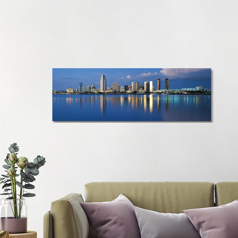 San Diego - Wrapped Canvas Panoramic Print, 121.92 cm H x 40.64 cm W x 1.91 cm D