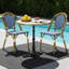 Ensemble de 2 chaises de salle à manger d'extérieur en osier French French-1203480087