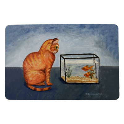 Tapis de porte antidérapant orange 18 po x 26 po Gavvin