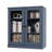 Palace Imports 100% Solid Wood Short Bookcase with Glass Doors, Adjustable Shelves, Modular Storage Bookshelf, 32" W x 35.75" H-112281080