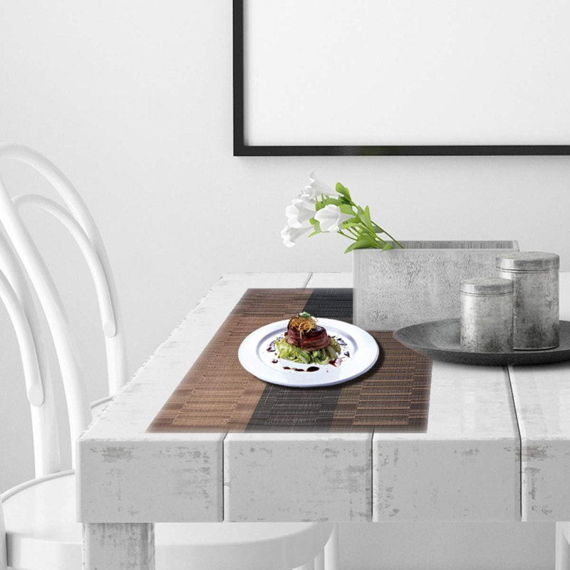 Ensemble de 6 napperons élégants et durables pour table de salle à manger Placemats