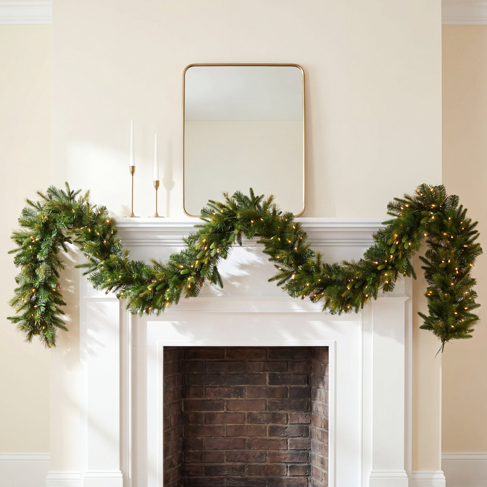 Cashmere Pine 72'' in. Lighted Faux Pine Garland