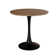 Table de salle à manger Mid-Century ronde, couleur noyer, plateau de table en MDF et base piédestal, 31,5 pouces