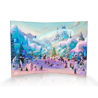 Zac Kinkade (Snowman Sanctuary) Curved Acrylic Print