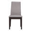 2 chaises de salle à manger avec revêtement en tissu et siège taupe, conception ergonomique pour une salle à manger charmante, revêtement de siège d'une hauteur de 19,5 po, dossier, maison