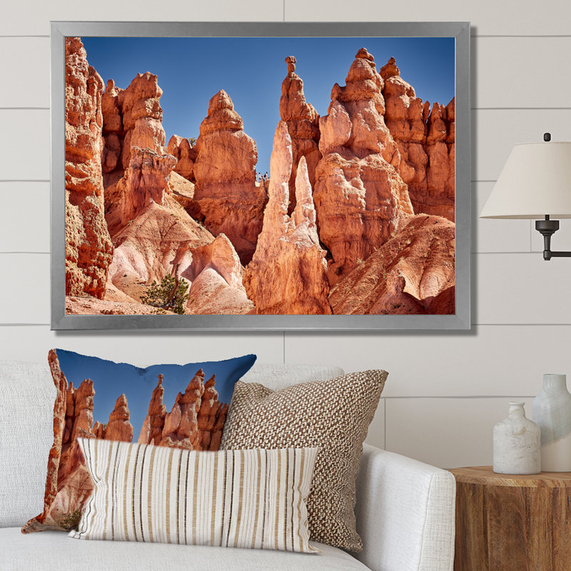 " Bryce Canyon National Utak I ", 34" H x 44" W x 1.5" D, Silver Picture Framed