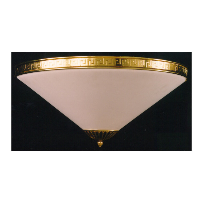 Creamer Flush Mounted Sconce, Mat Shaded Flemish