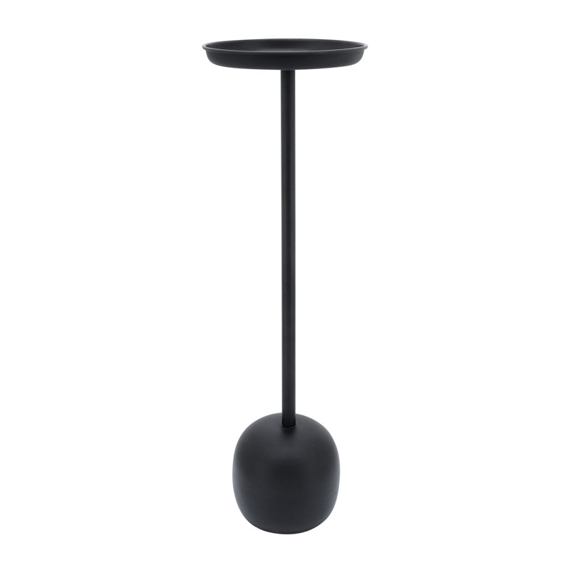 Table d'appoint moderne en métal avec plateau rond Rhapsody