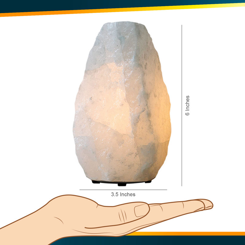 Lampe de sel blanche Bartley Himalayan Glow