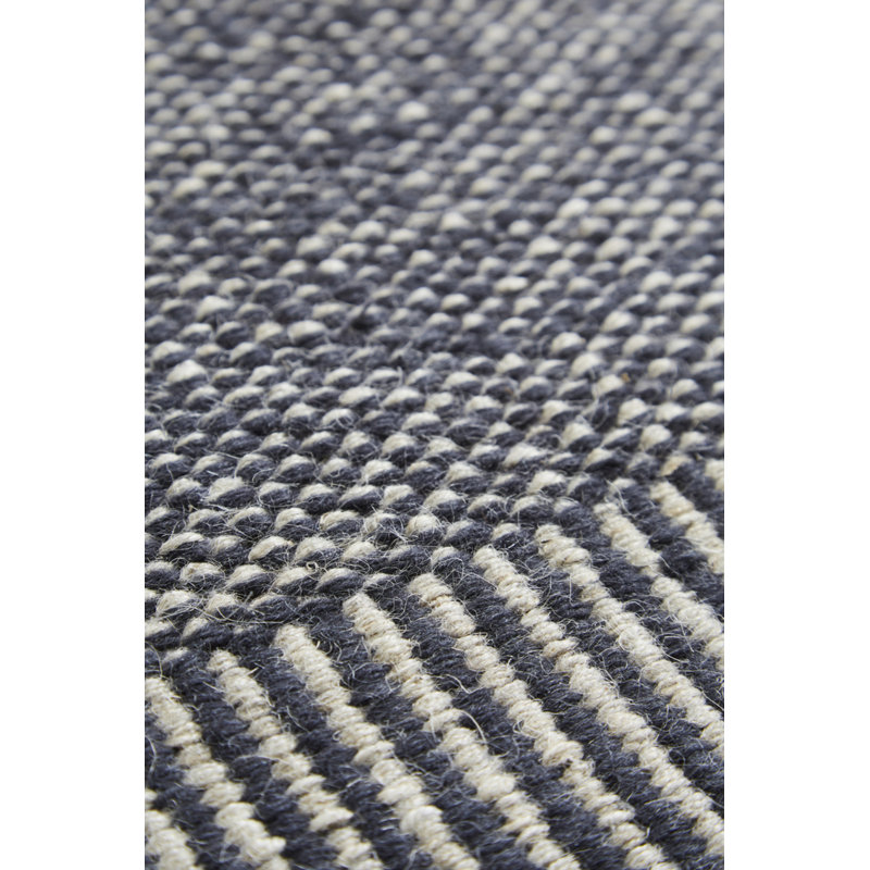 Gray Rombo Rug, Runner 2'4" x 6'5"