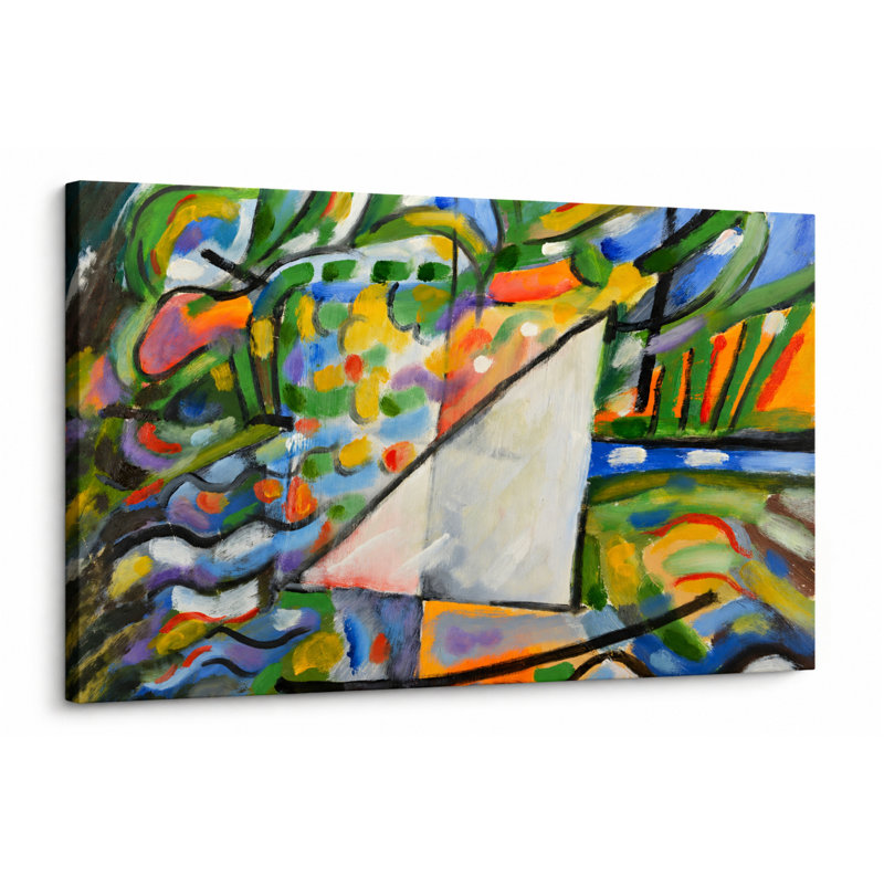 «Colorful Sailing - Fine Art, estampe numérique sur toile tendue avec châssis, 18" H x 24" W