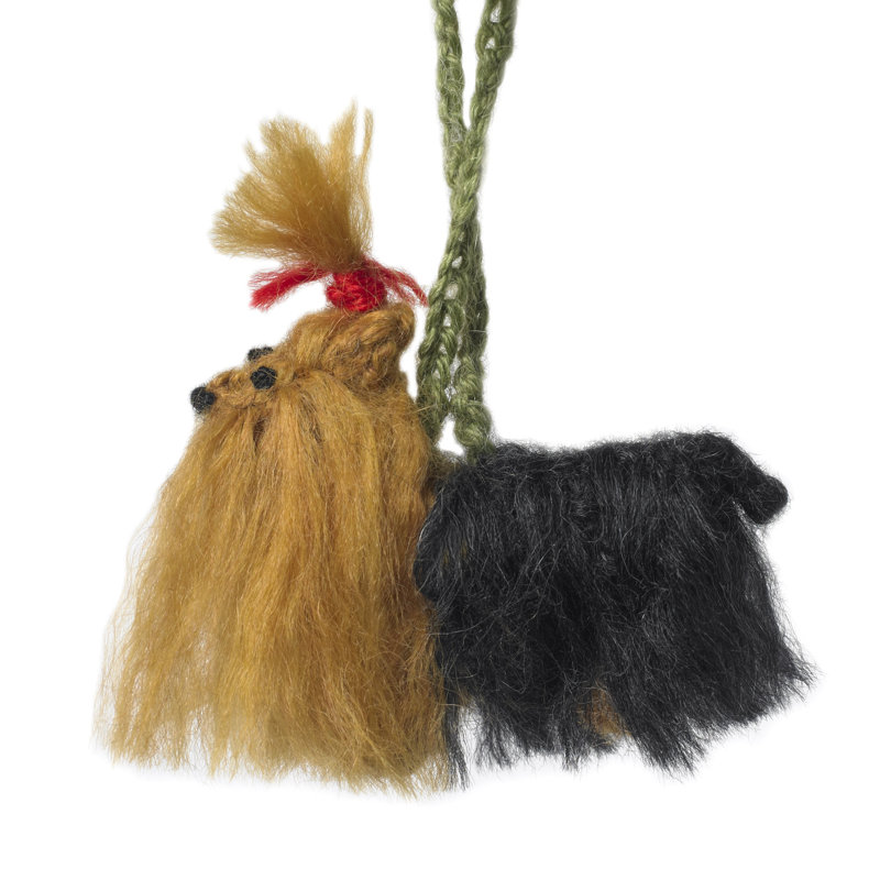Yorkshire Terrier (Yorkie) Dog Hand Knit Christmas Ornament