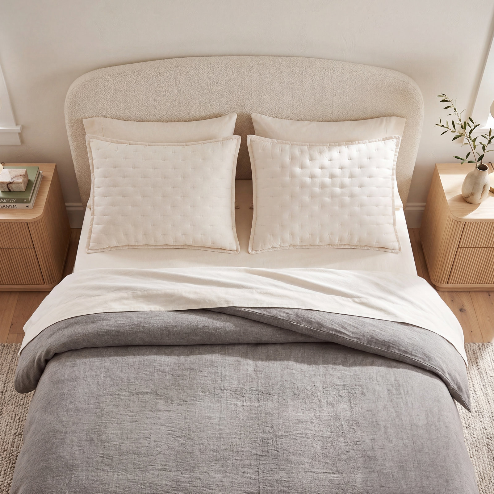Eucalyptus 100% Lyocell Pillow Sham, King, Ivory