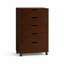 Armoire mobile à 5 tiroirs avec commode à roulettes pour commode de chambre à coucher à 5 tiroirs, l 30,71 po x P 15,75 po x H 44,49 po-383988489