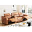 Upholstered 37.51 " Leather Reclining Sectional