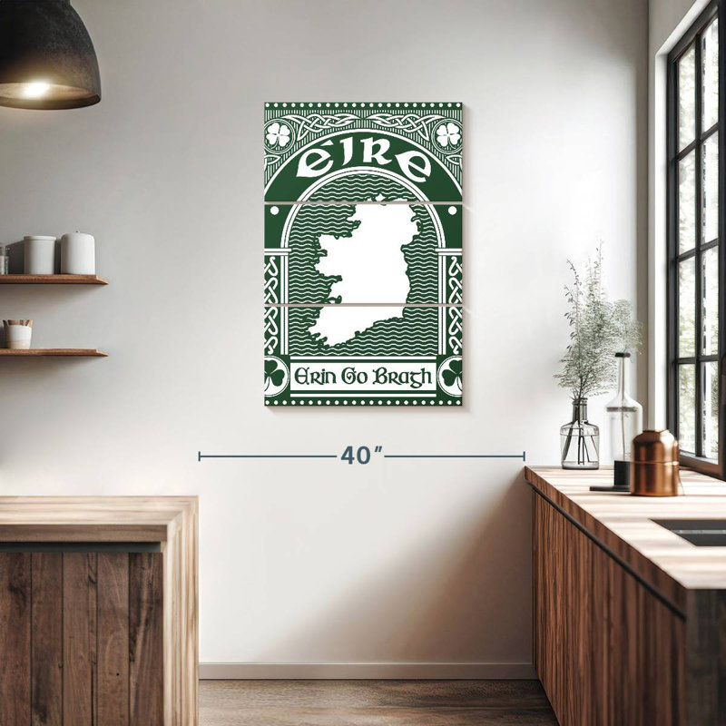Lelend Celtic Erin Go Bragh, H 38 po x l 24 po