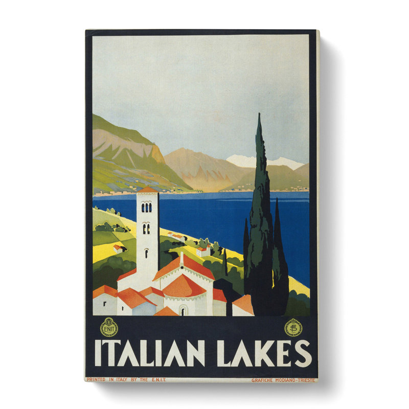 Vintage Travel Italy - Wrapped Canvas Print, 60cm H x 40cm W x 3cm D