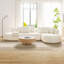 Canapé surdimensionné en L surdimensionné avec méridienne beige et assise profonde pour le salon-393038646