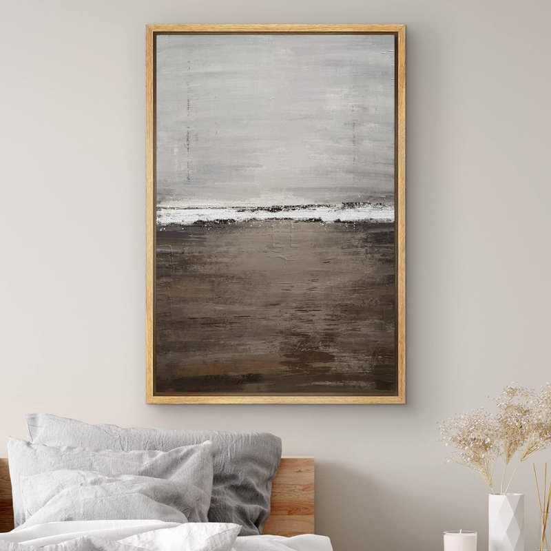 Minimal Landscape " Brown Abstract Landscape "