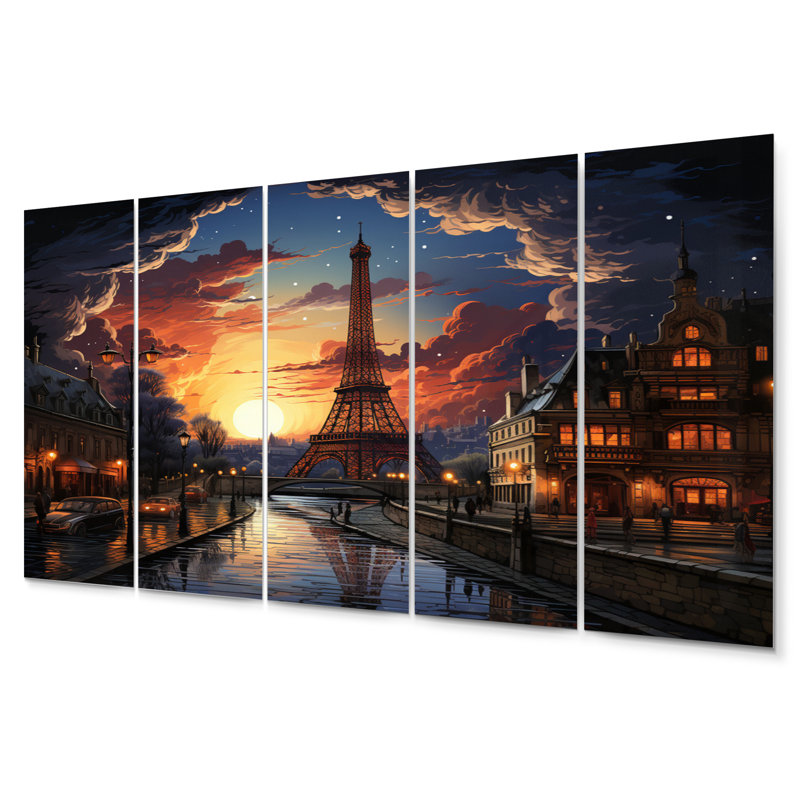 Ensemble de 5 décorations murales