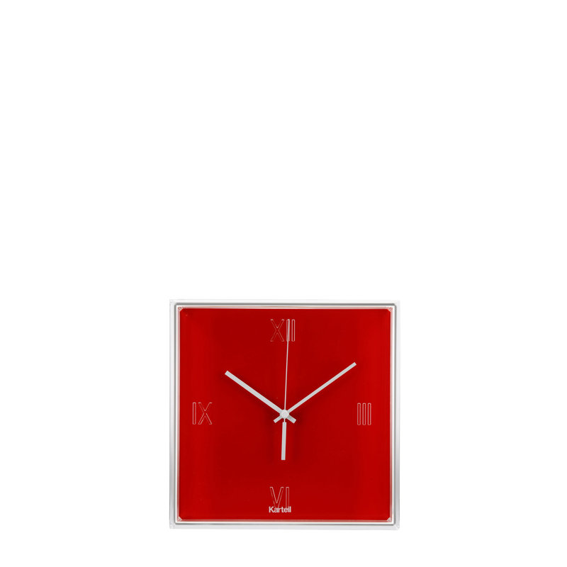 Tic Tac Analog Wall Clock, Red