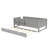 Wooden Bed With Built-In Bookshelves And Trundle-148622203-148622201