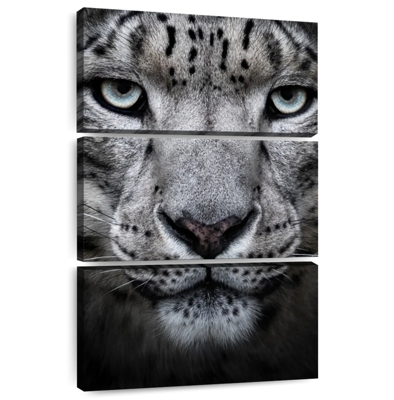 Brampt Snow Leopard Face, 38'' H x 24'' W