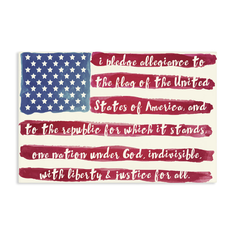 «Pledge Of Allegiance», conception par Sophie 6, H 16 po x l 24 po