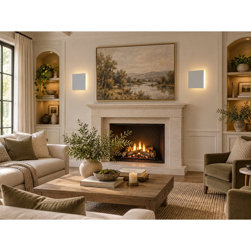 Modern 1 Light LED Square Wall Sconce