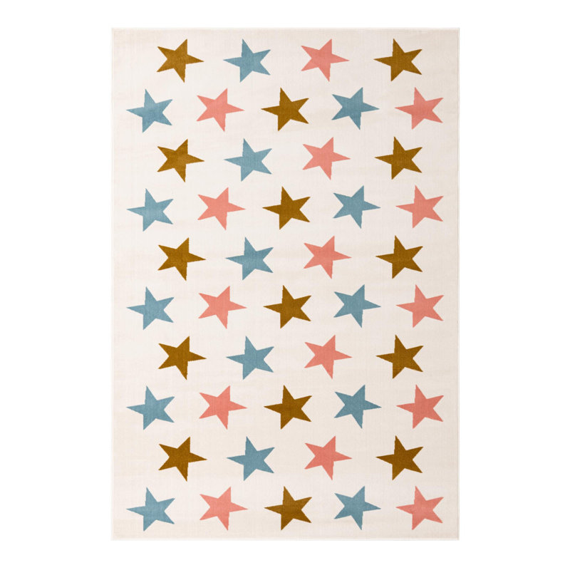 Unique Loom Twinkle Whimsy Kids Rug, Rectangle 6'1" x 9'