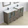 72" Double Bathroom Vanity with Top with Mirror