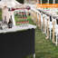 Black Rectangular Aluminum Patio Folding Bar Table-869338850-869338849