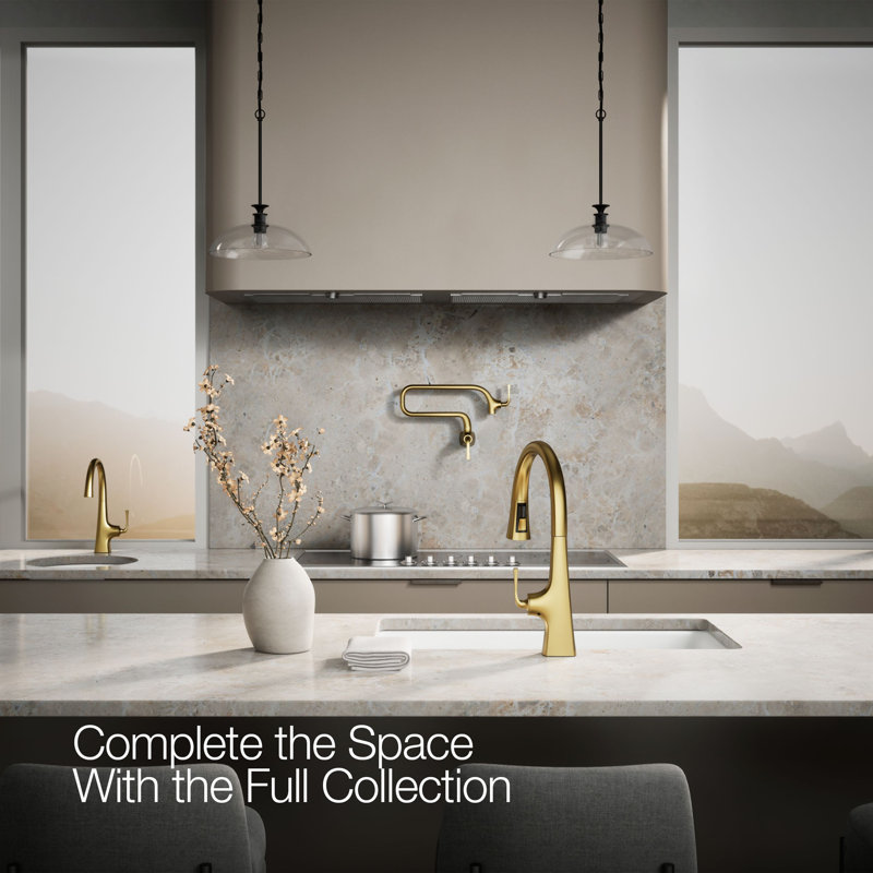 Graze Touchless Pull-Down Kitchen Sink Faucet with Voice Activation and Three-Function Sprayhead