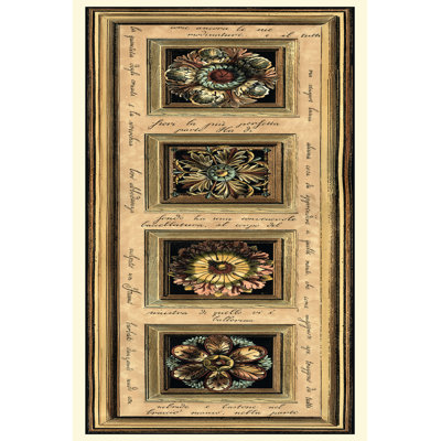 Rosette Panel I by Vision Studio - Wrapped Canvas Print