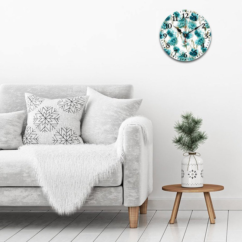 Décoration murale bleu sarcelle 12 x 12 pouces, bleu sarcelle