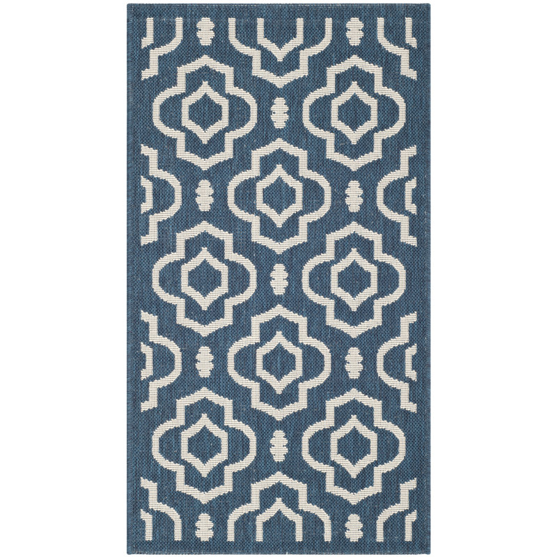 Herefordshire Performance Geometric Indoor/Outdoor Area Rug, Rectangle 2'7" x 5'