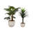 Dakota Fields Eco-Friendly Ecomix Material Planters - Set Of 2 Paper Mache Bubble Rim, White, 13/20-Inch