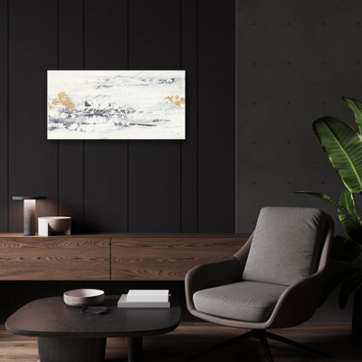 Art mural en verre Latitude Run® «Textured Gold» par Chris Paschke