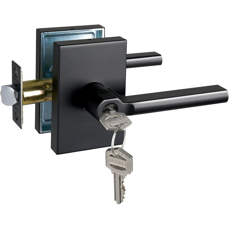 Levier de porte, Noir mat