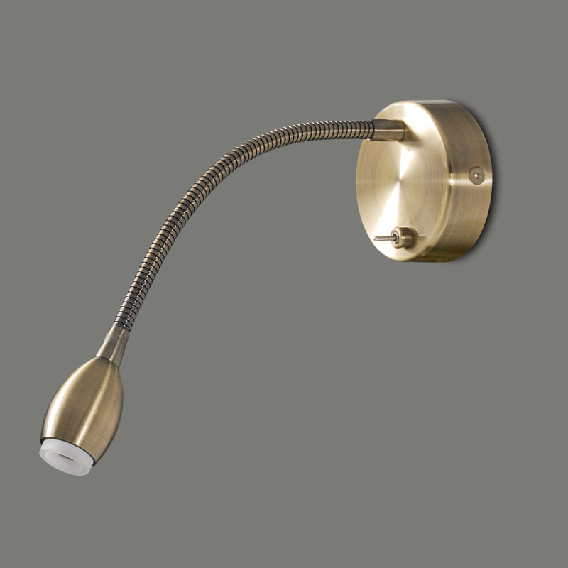 Fer LED Spotlight, Antique Brass
