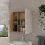 Pharmacie Prague, quatre tablettes internes, une porte, finition pin-830577450