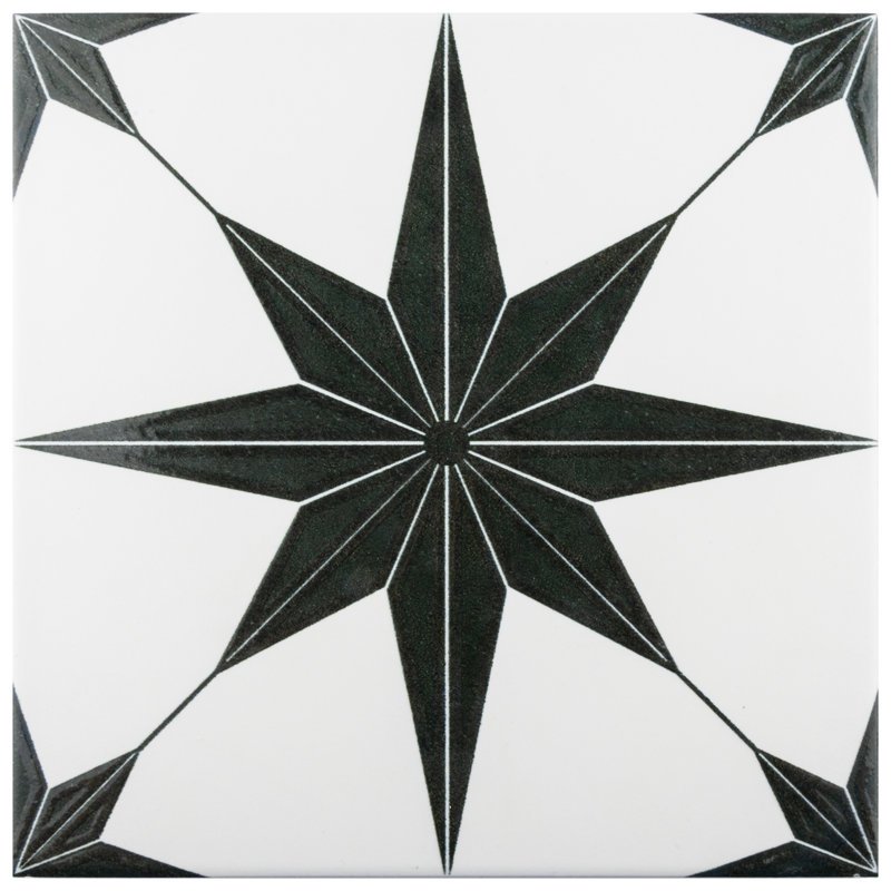 Stella 10" x 10" Porcelain Patterned Wall & Floor Tile