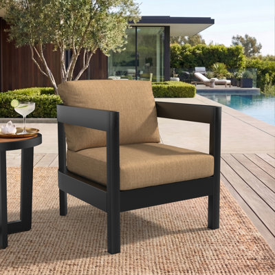 Outdoor Patio Lounge Chair Cushion with Sunbrella Fabric