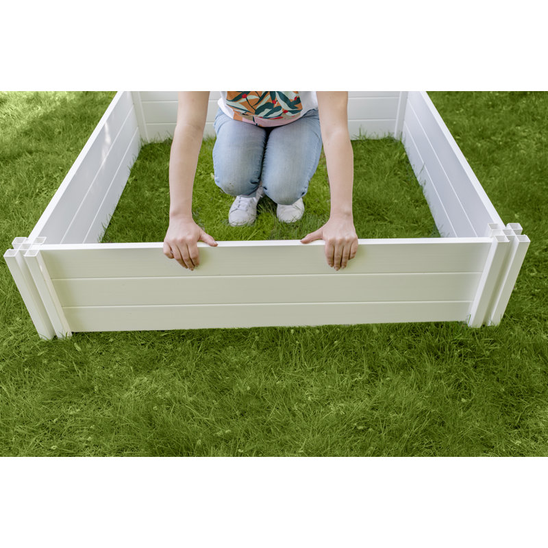 Wellinhall Raised Garden Bed, 11" H x 48" W x 48" D
