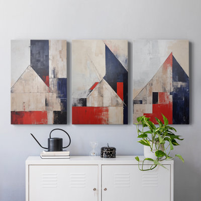 Ensemble de toiles tendues avec châssis Barn Americana Series XXIII - prêt à accrocher