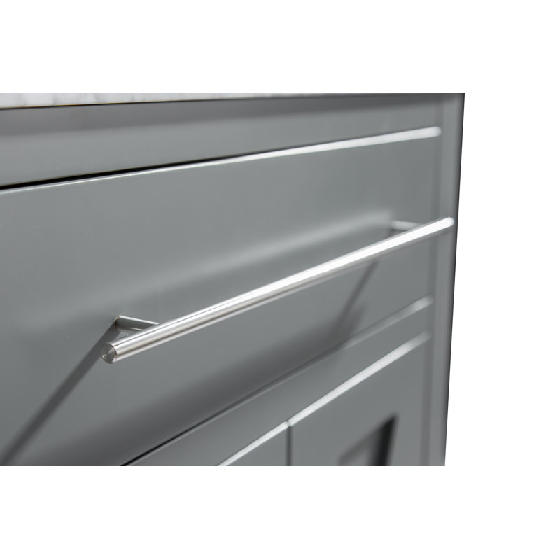 Base de meuble-lavabo simple Vitiello seulement, Gris